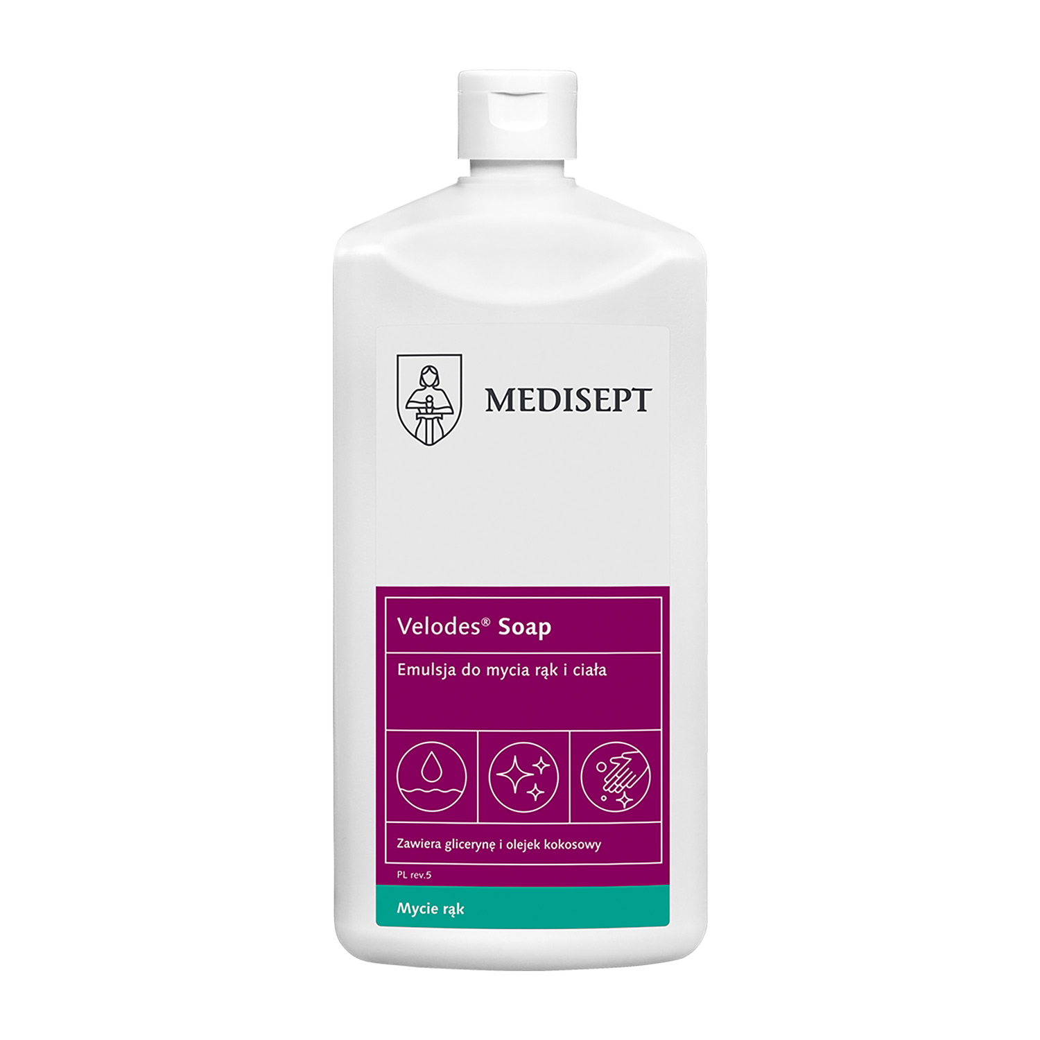 Medisept сапун Velodes Soap емулсия за измиване на ръце и тяло  500 ml 