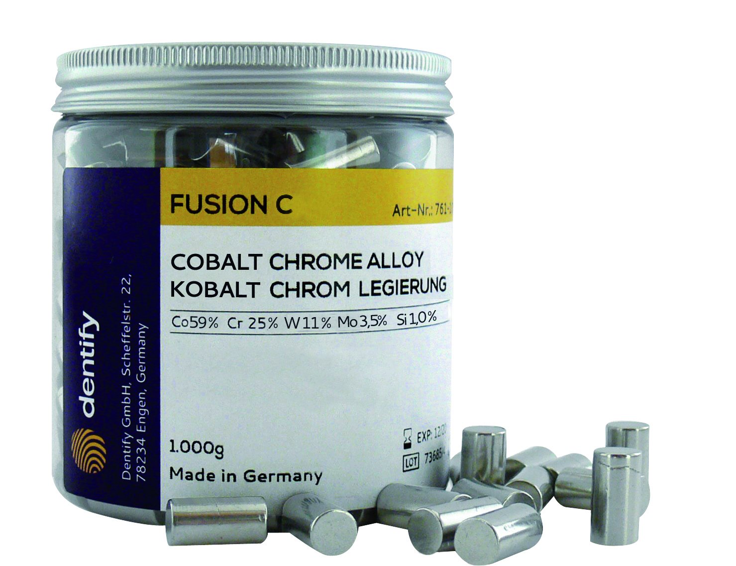 Dentify  Fusion C кобалтово-хромова сплав за керамика  1 kg 
