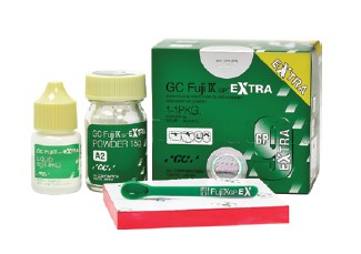 GC гласйономерен цимент Fuji IX GP A3 GP Extra;   прах-течност