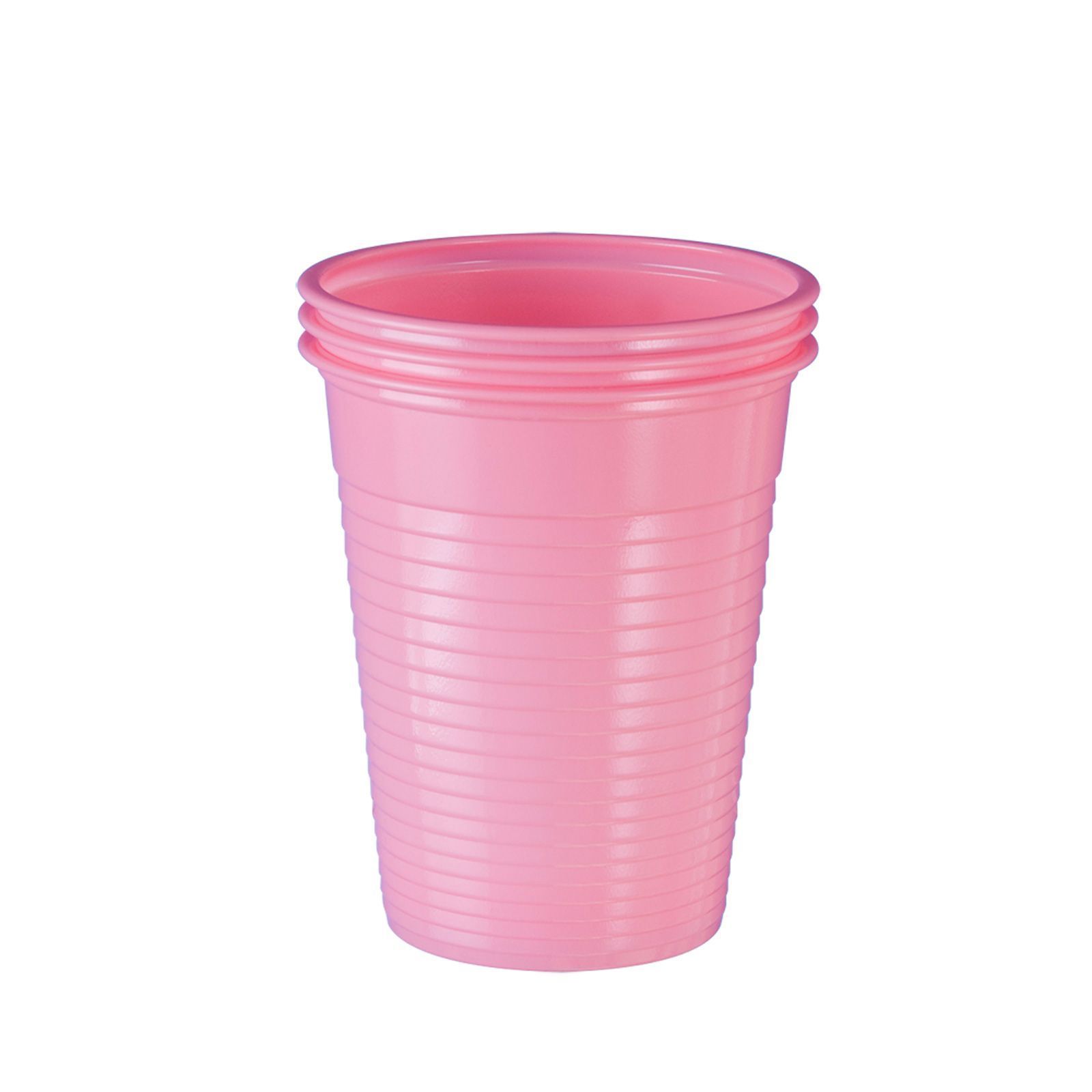 Wellsamed чашки пластмасови  за еднократна употреба розови, 180 ml;  100 бр. 