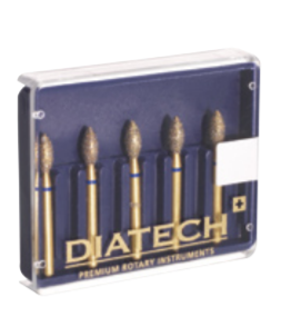 Diatech борер позлатен диамантен   червено G839-314-014F червено   5 бр.