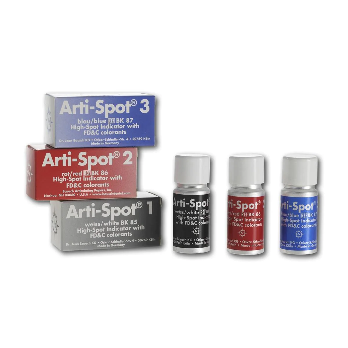 Bausch  арт. течен индикатор BK87 Arti-Spot 3 за фрикции, 3µ, 15ml син