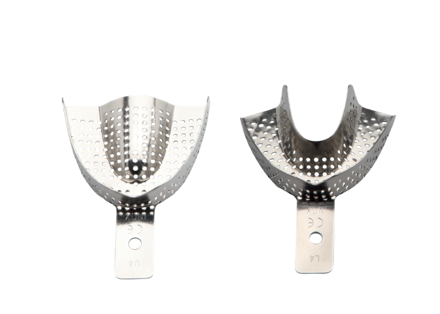 BMS Dental отпечатъчна лъжица 8.08-SX1 секторна лява  от нер.стомана без ретенционен ръб, размер  53-20mm