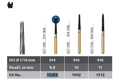 Diatech борер твърдосплавен Speedster CE152EZ-314-014-8.8  5 бр.