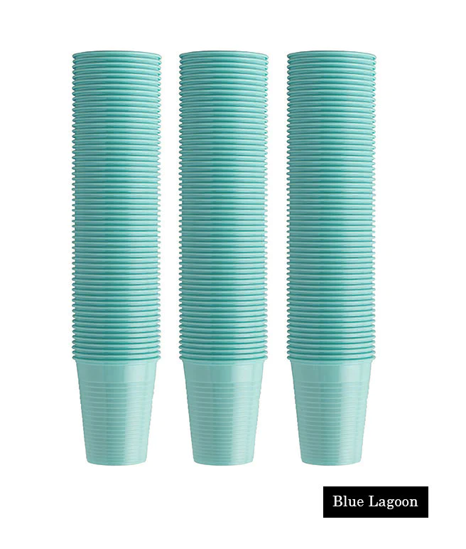 Euronda чашки Monoart 200ml, Blue Lagoon пластмасови  100 бр.