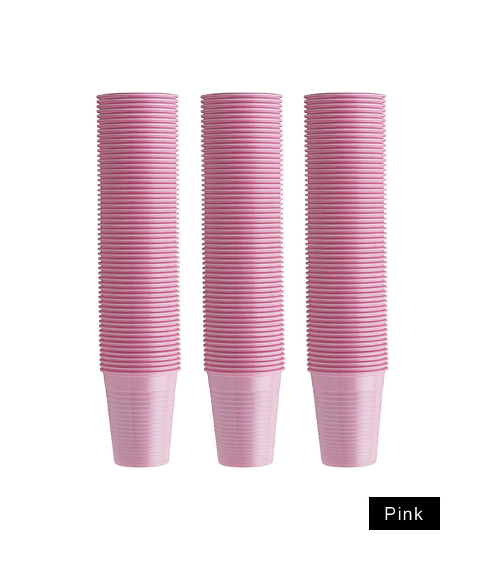 Euronda чашки Monoart 200ml, розови пластмасови  100 бр.