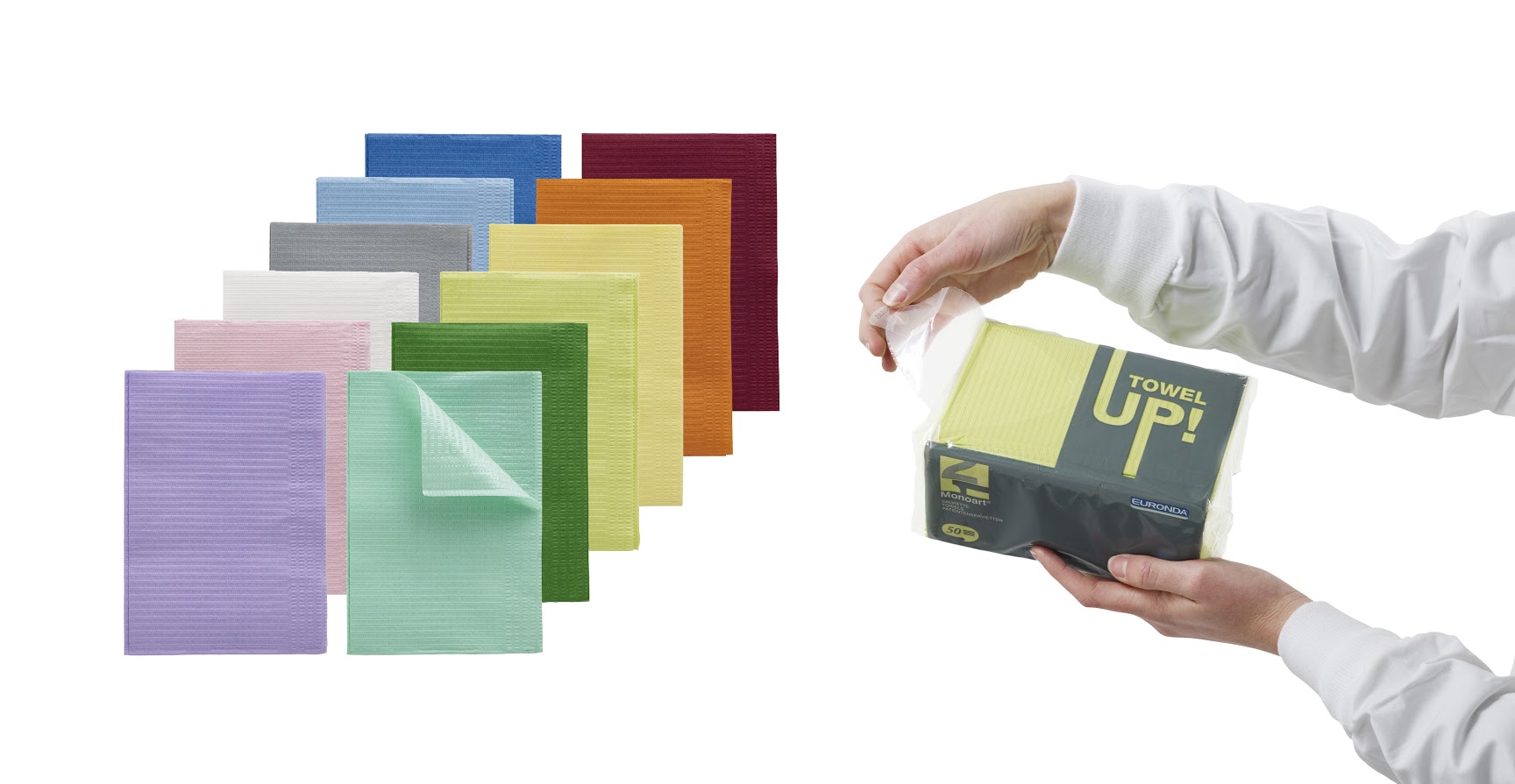 Euronda лигавници  лилав(и) за щипка, 33 x 45 cm  50 бр.