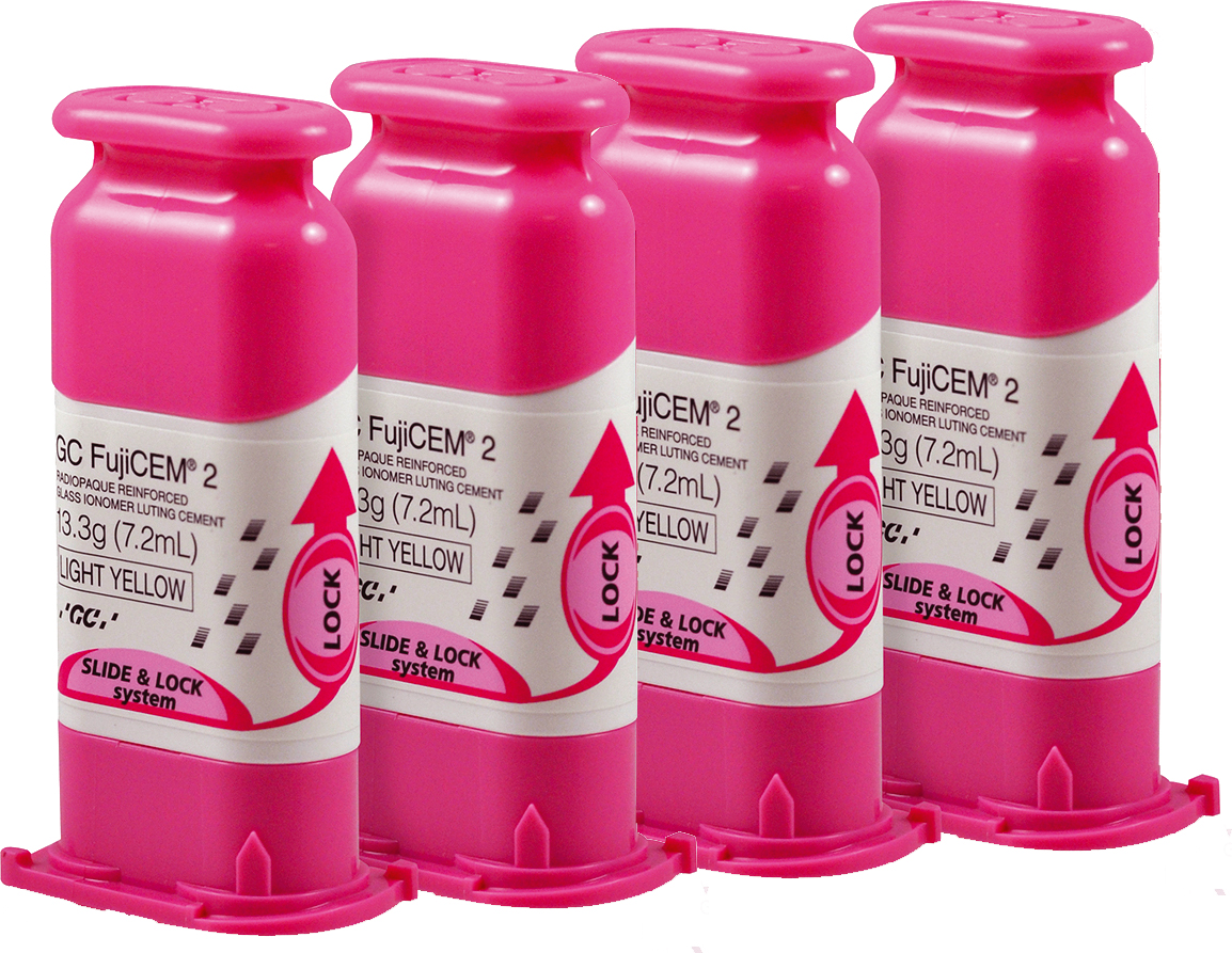 GC гласйономерен цимент FujiCem2 Slide&Lock    картуша