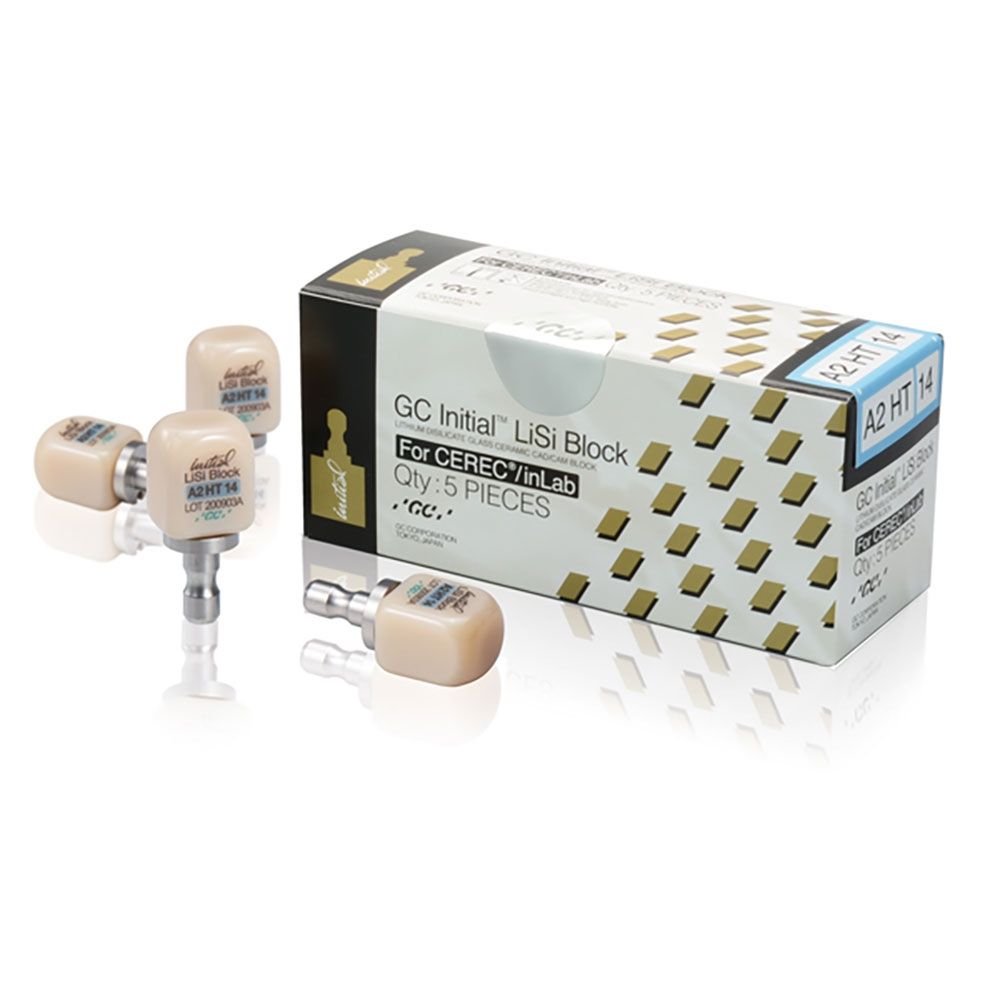 GC керамика GC Initial LiSi Block, CEREC, Size 14 A1 HT, 5бр