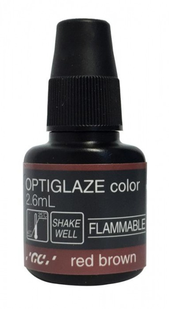 GC  Optiglaze color Фотополимеризиращ защитен лак, цвят red brown  2.6 ml