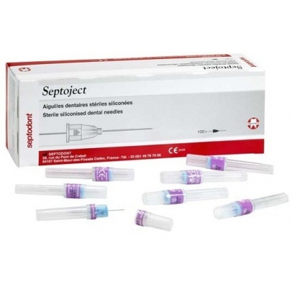 Septodont карпулни игли Septoject 27G 04/35mm   100 бр. кутия