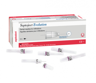 Septodont карпулни игли Septoject Evolution 30G 03/25mm   100 бр. кутия