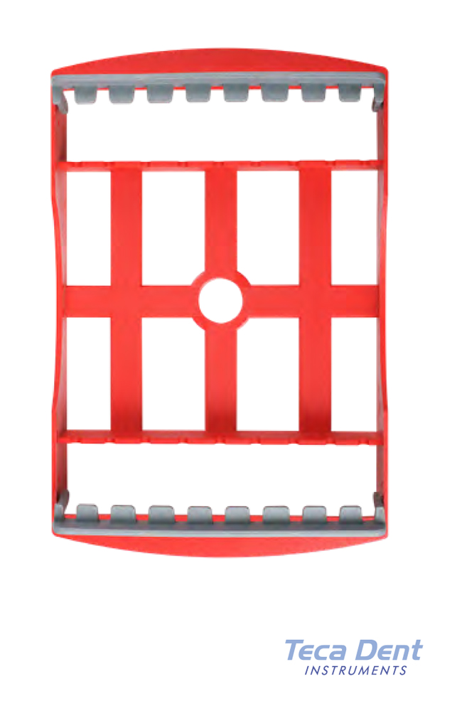 Tecadent касета Автоклавируема тъмно синьо за 9 инструмента