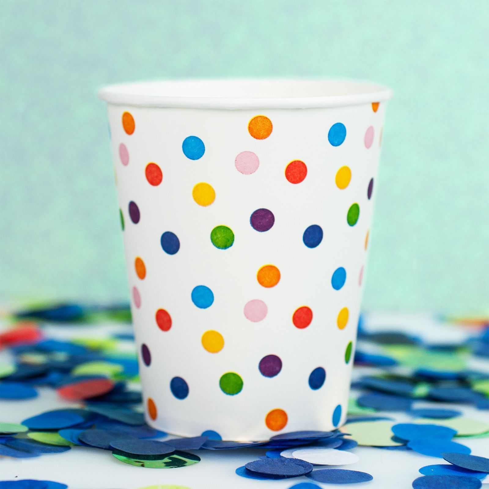 Wellsamed чашки картонени за еднократна употреба точки   50 бр. стек