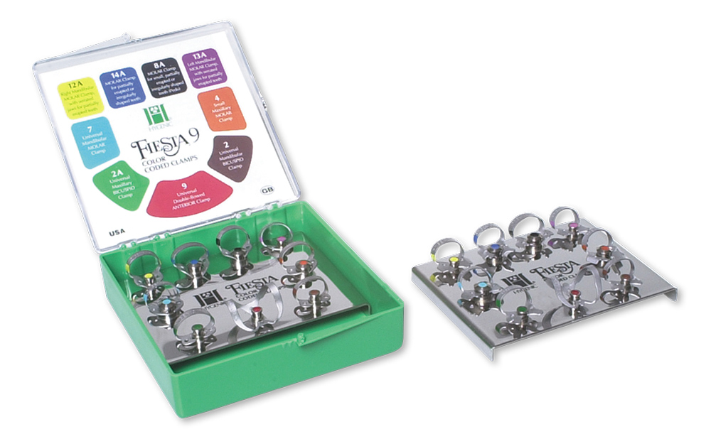 Coltene комплект клампи за кофердам HYGENIC Fiesta 9W ЦК без крилца  - W