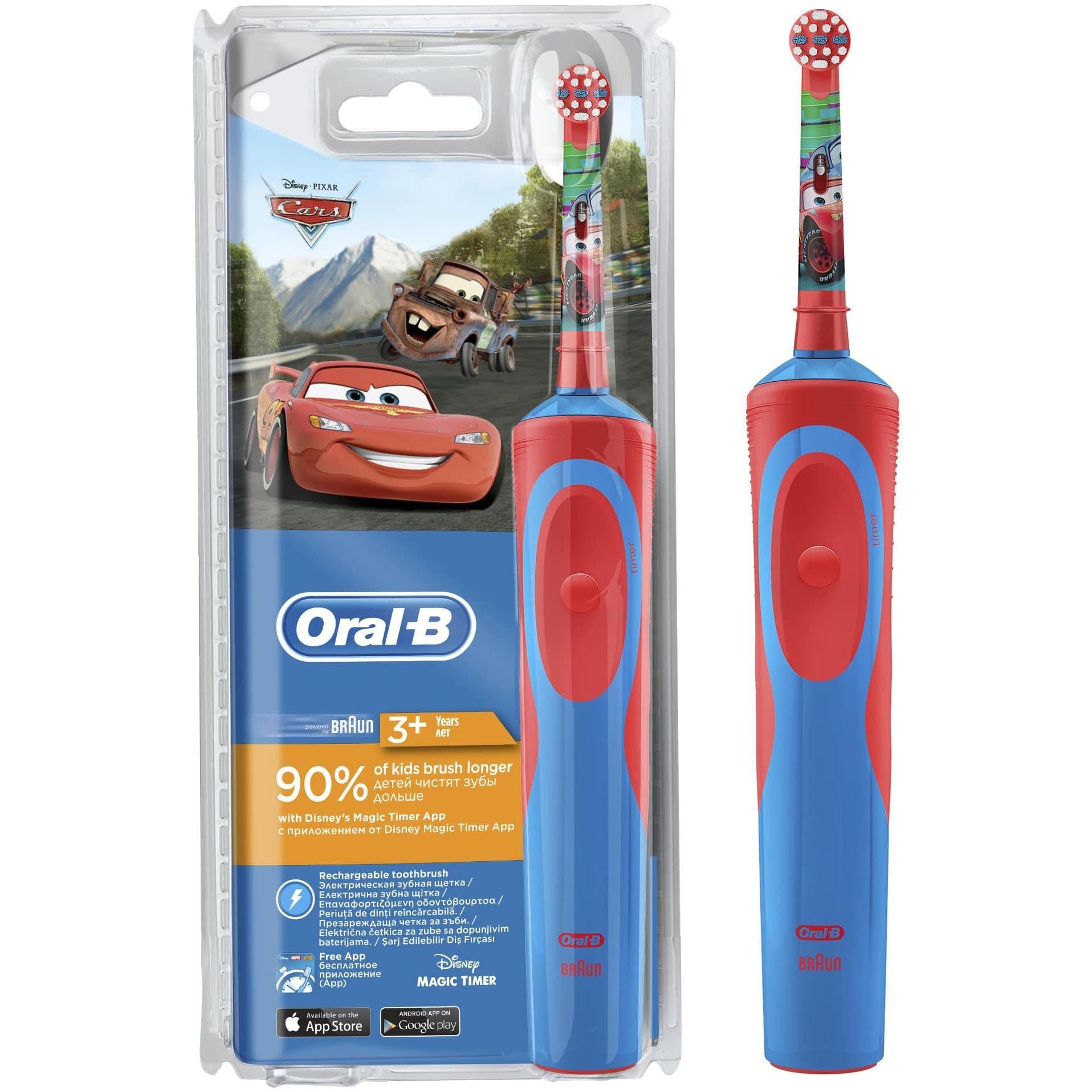 Oral-B Ел. четка за зъби Vitality Kids Cars със зарядно