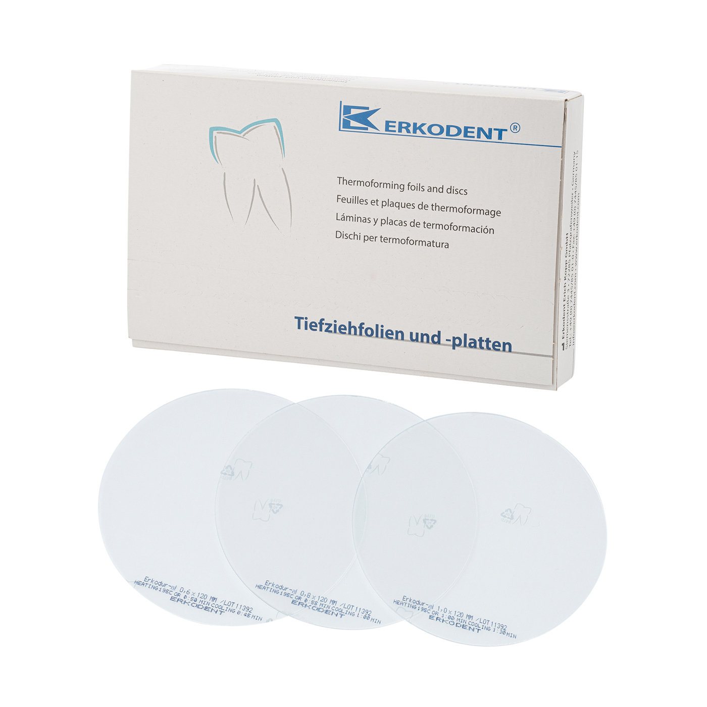 Erkodent фолио кръгло Erkoflex ф.120/1.00мм  10 бр.