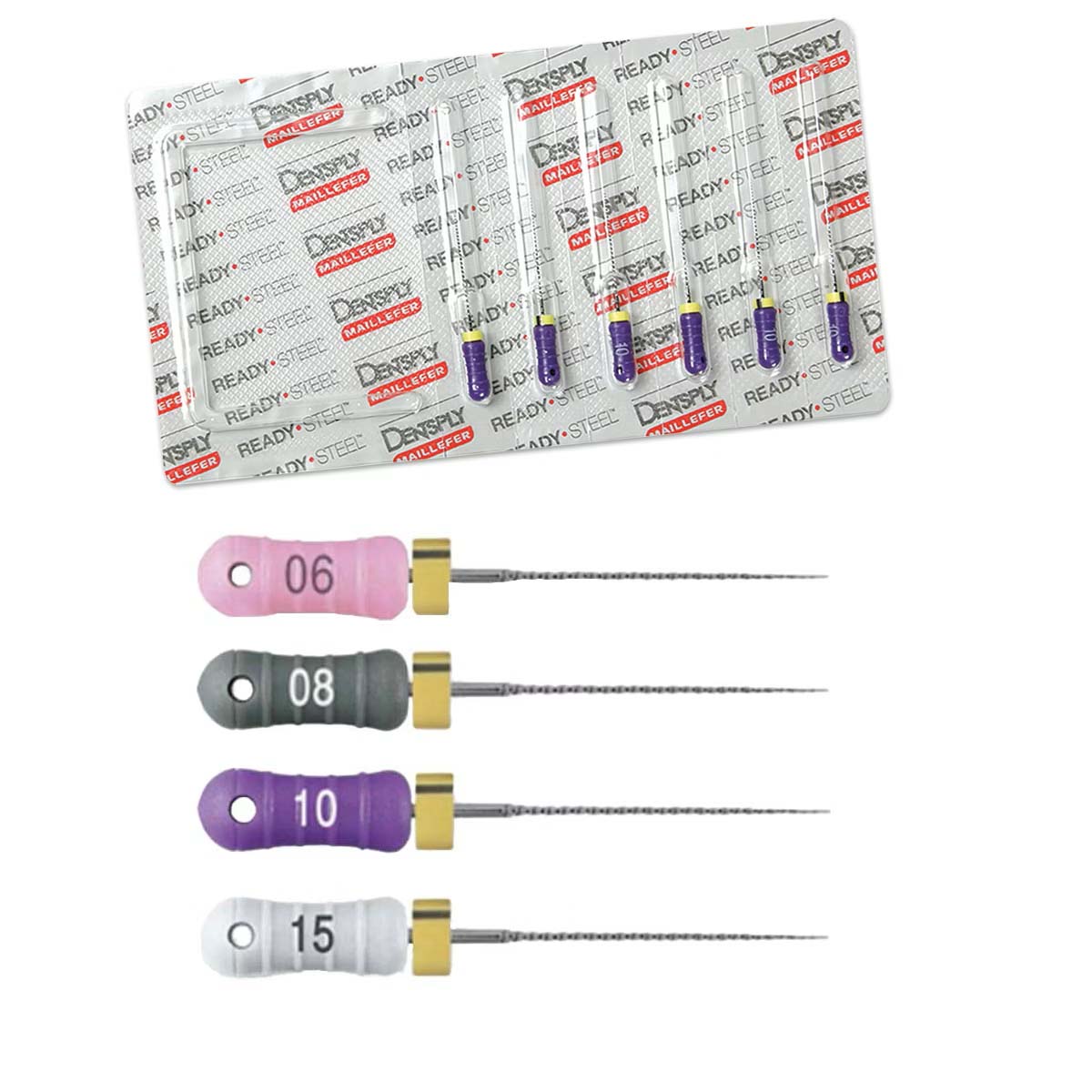 Maillefer C-пила C+File ReadySteel 08, 21 mm  6 бр. блистер