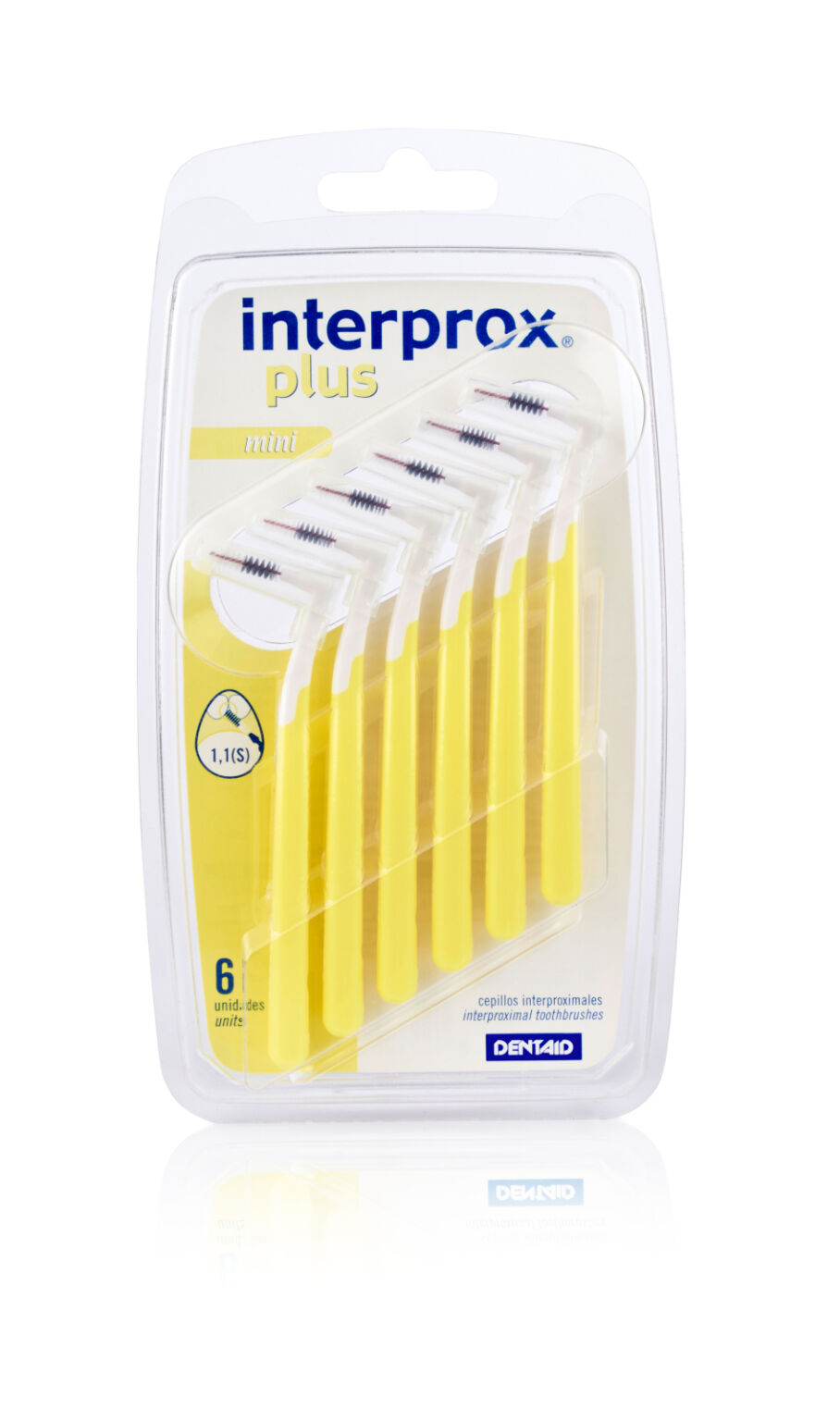 DENTAID Интердентални четки за зъби INTERPROX PLUS 2G mini NEW 1.4 mm, 6 бр. блистер