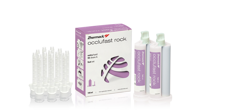 Zhermack регистрация на захапка Occlufast Rock   2 x 50 ml картуша