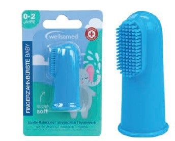 Wellsamed Четка за зъби напръстник, за бебе - син