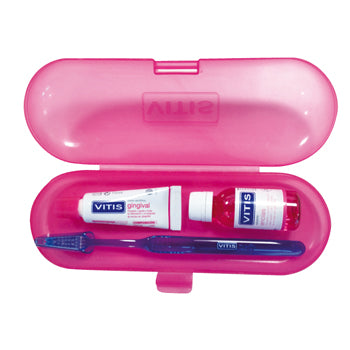 DENTAID Комплект VITIS Gingival - четка за зъби + паста за зъби 15ml + вода за уста 30ml