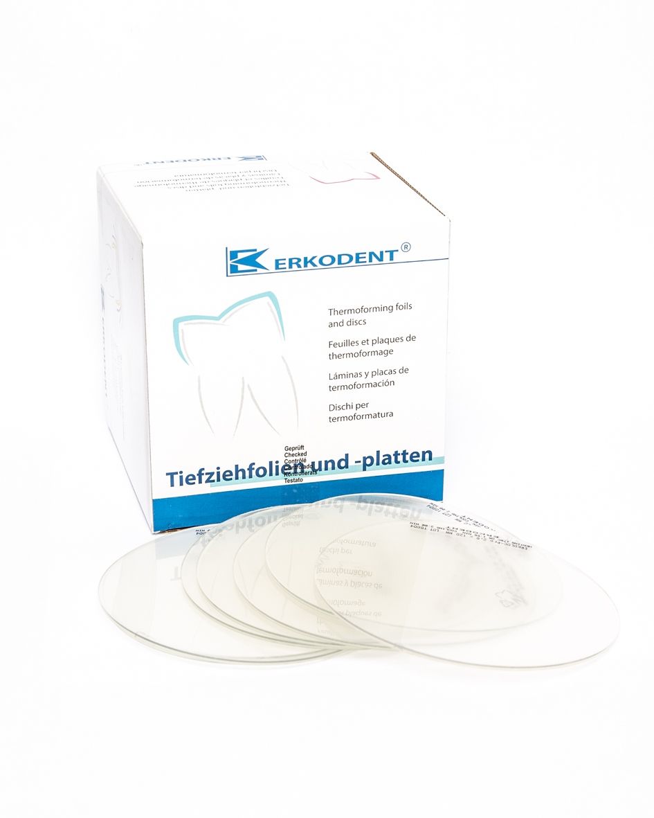 Erkodent фолио кръгло Erkodur ф.120/0.80мм,, с изолиращо фолио  20 бр.