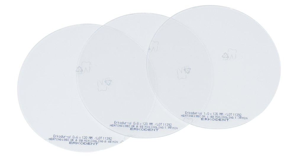 Erkodent фолио за алайнери Erkodur-al ф.125, 0.6mm  20 бр.