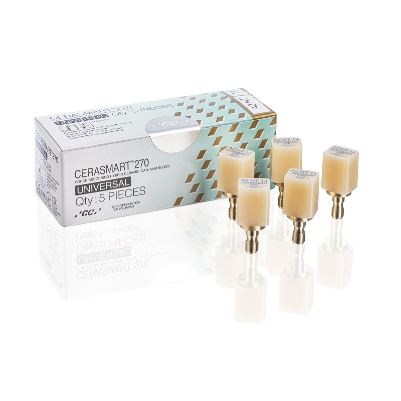 GC Керамичен блок Cerasmart 270 CEREC размер 14 A1 HT  5 бр. кутия
