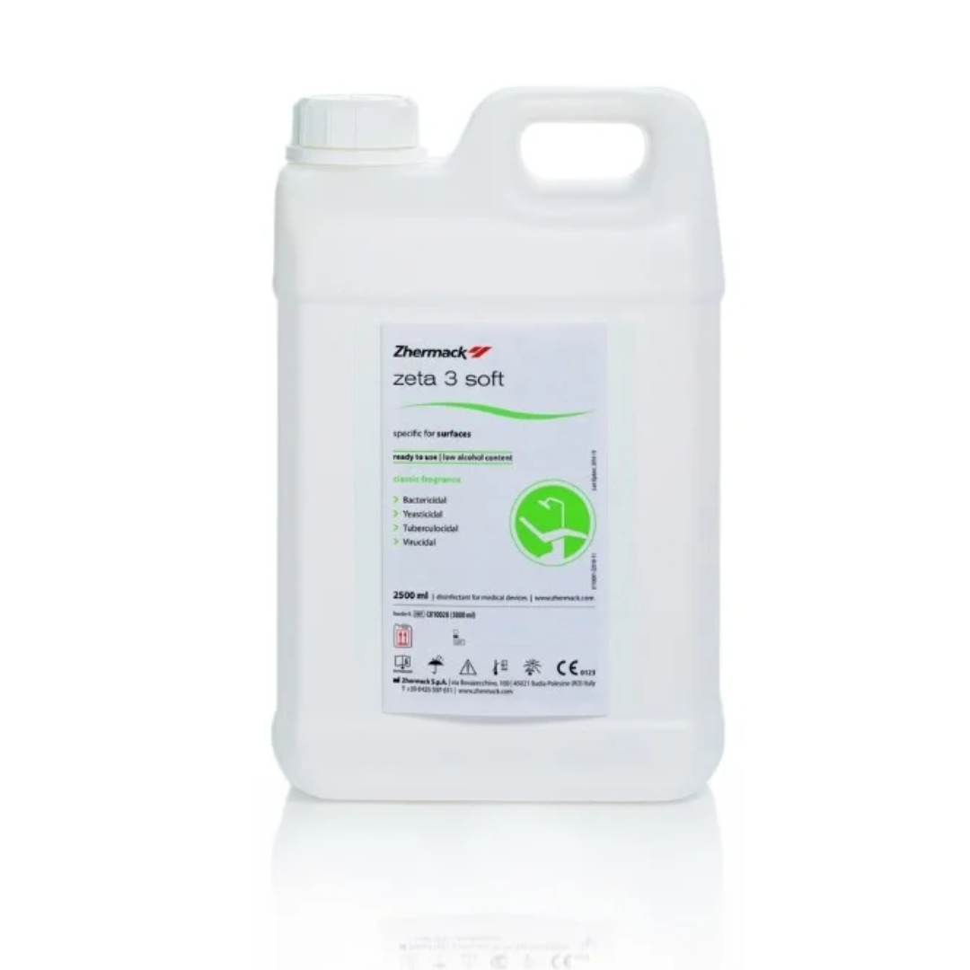 Zhermack дезинфектант готов р-р за повърхности и наконечници Zeta 3 Soft 2,5 l.